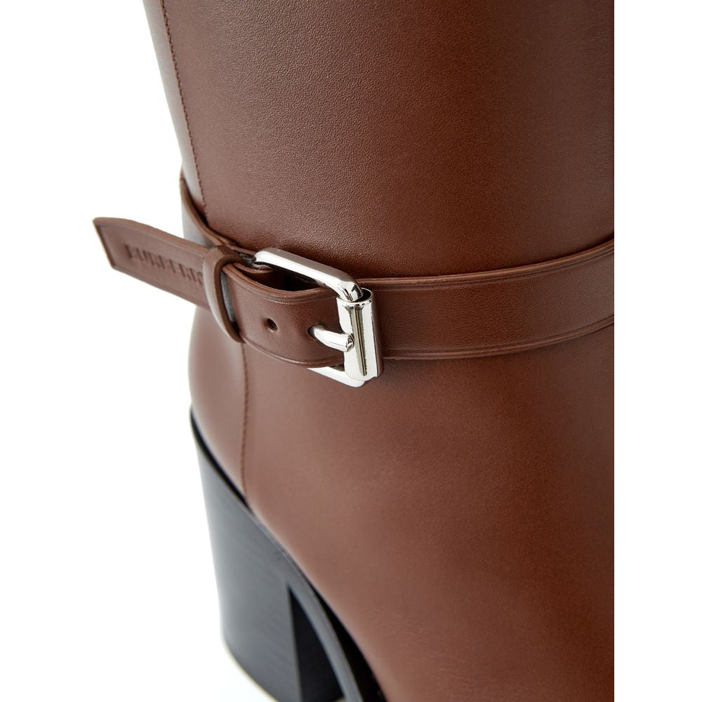 Ghete Burberry din piele maro