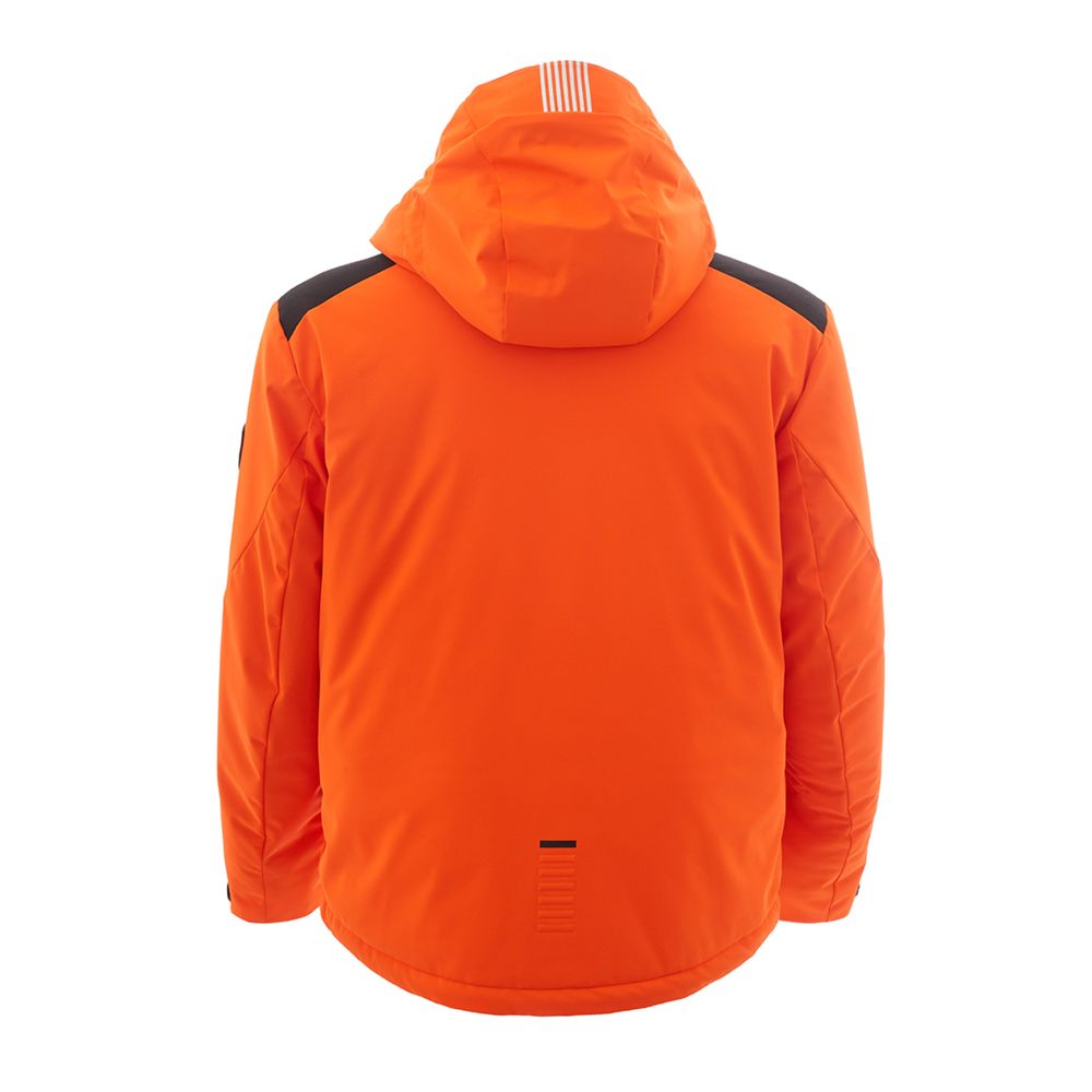 EA7 Emporio Armani – Strahlend orangefarbene EA7-Leichte Jacke