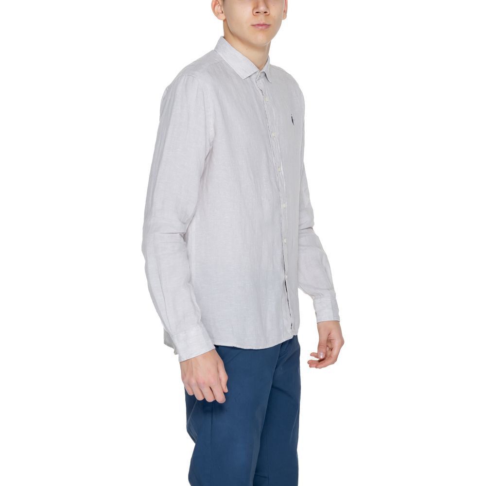 US POLO ASSN. Beiges Leinenhemd