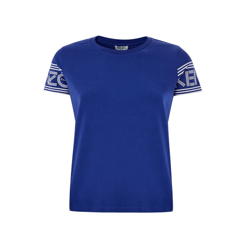 Schickes blaues Baumwoll-T-Shirt von Kenzo für stilvollen Komfort