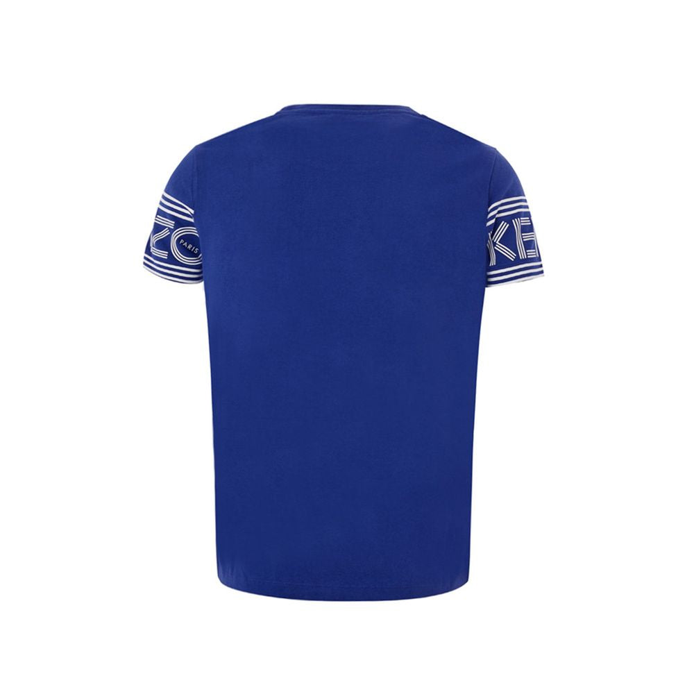 Schickes blaues Baumwoll-T-Shirt von Kenzo für stilvollen Komfort