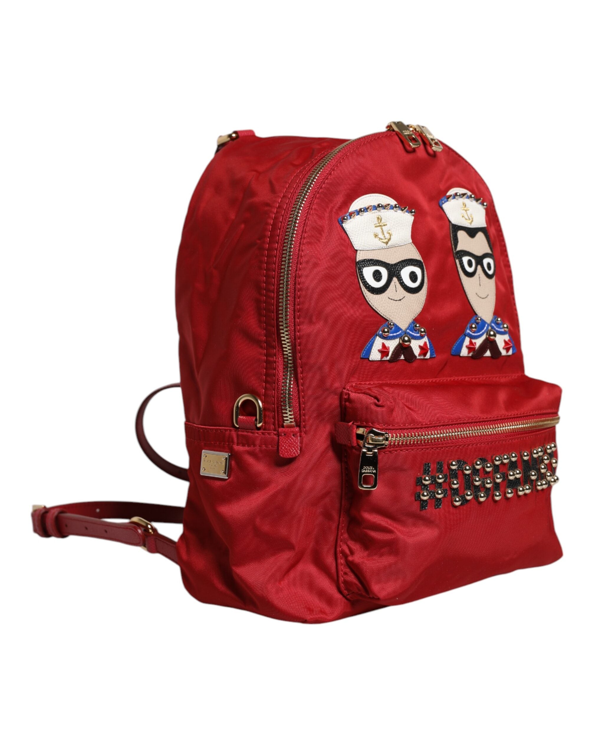 Dolce & Gabbana Roter #DGFAMILY VULCANO Verzierungsrucksack