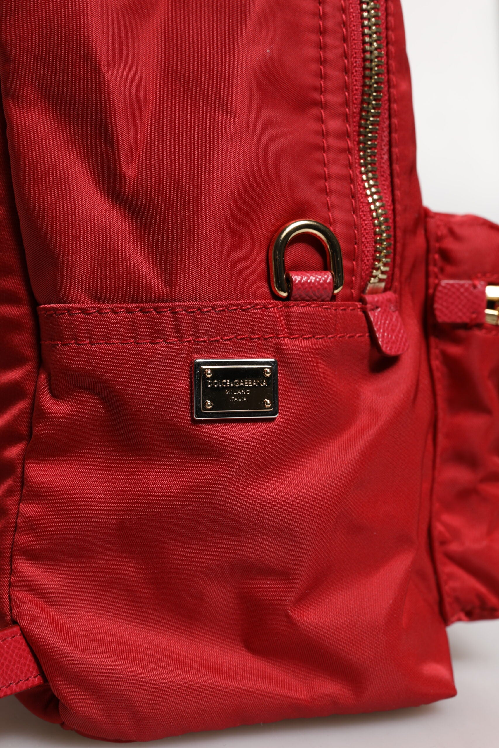 Dolce & Gabbana Roter #DGFAMILY VULCANO Verzierungsrucksack