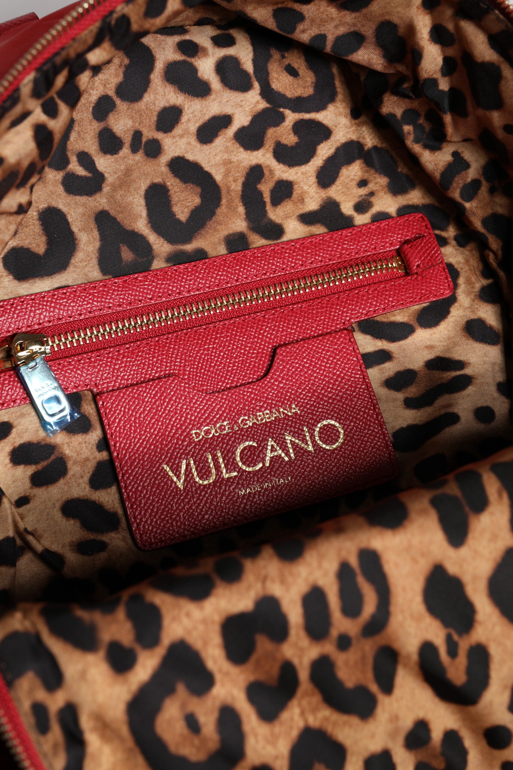 Dolce & Gabbana Roter #DGFAMILY VULCANO Verzierungsrucksack
