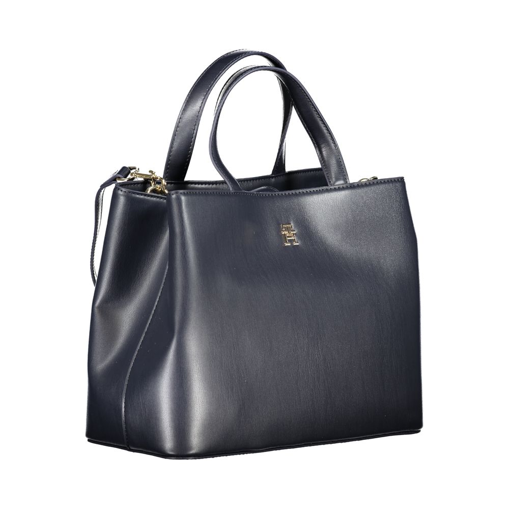 Geantă de mână Tommy Hilfiger albastră din polietilenă