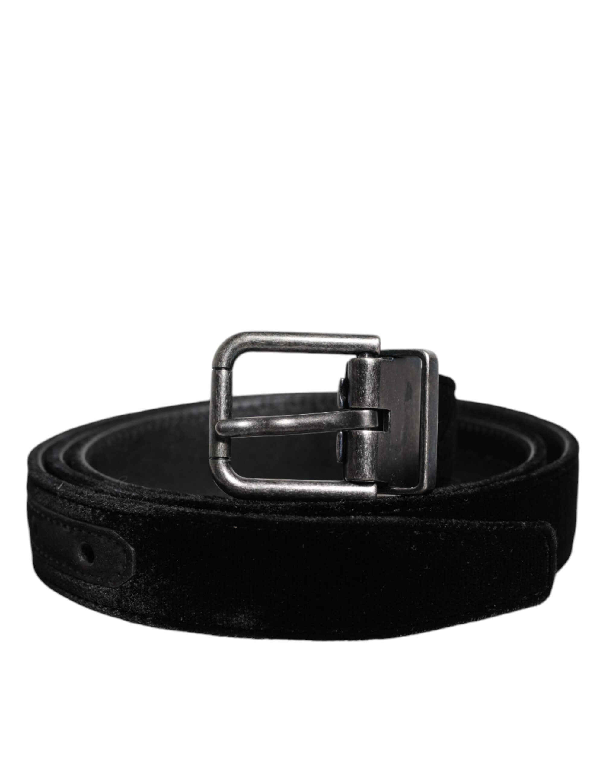 Dolce & Gabbana Klassischer Gürtel aus schwarzem Leder mit Metallschnalle