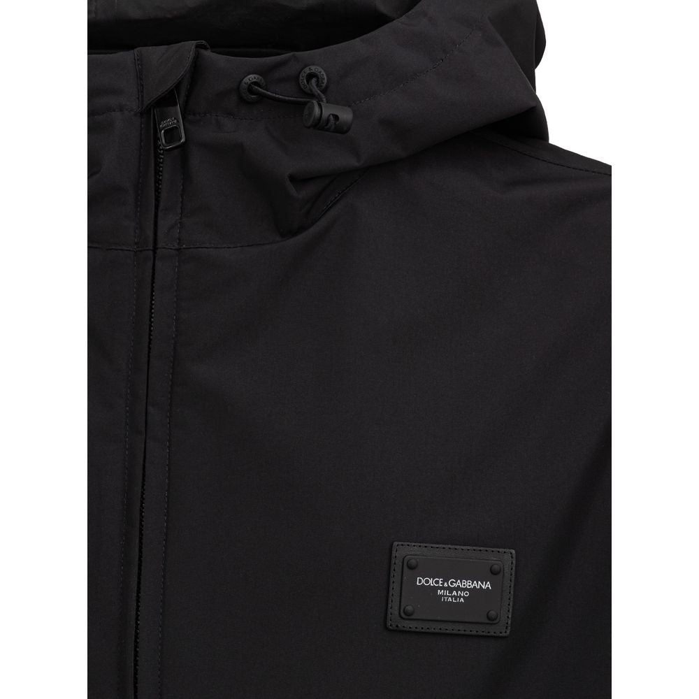 Jachetă Dolce & Gabbana din poliester negru