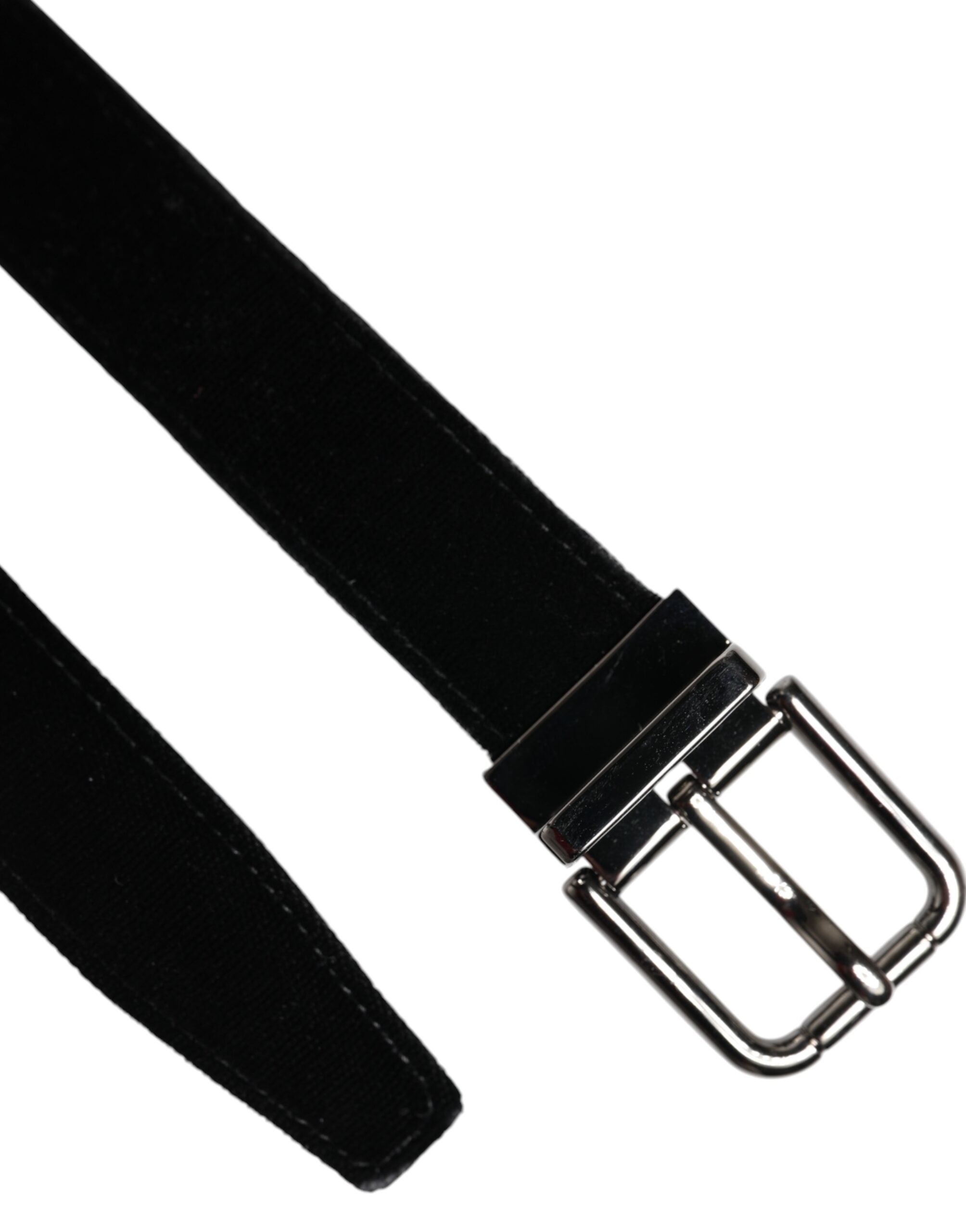 Dolce & Gabbana Klassischer Gürtel aus schwarzem Leder mit Metallschnalle