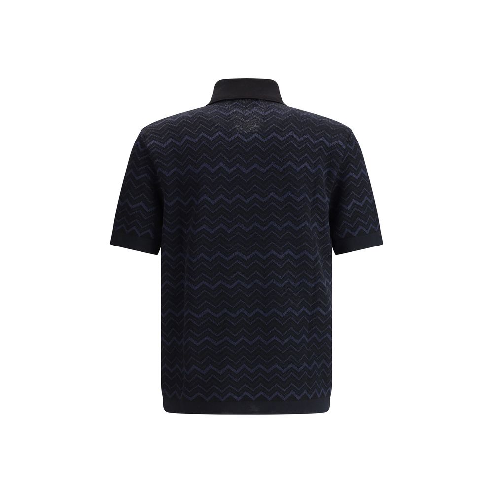 Tricou polo tricotat Missoni