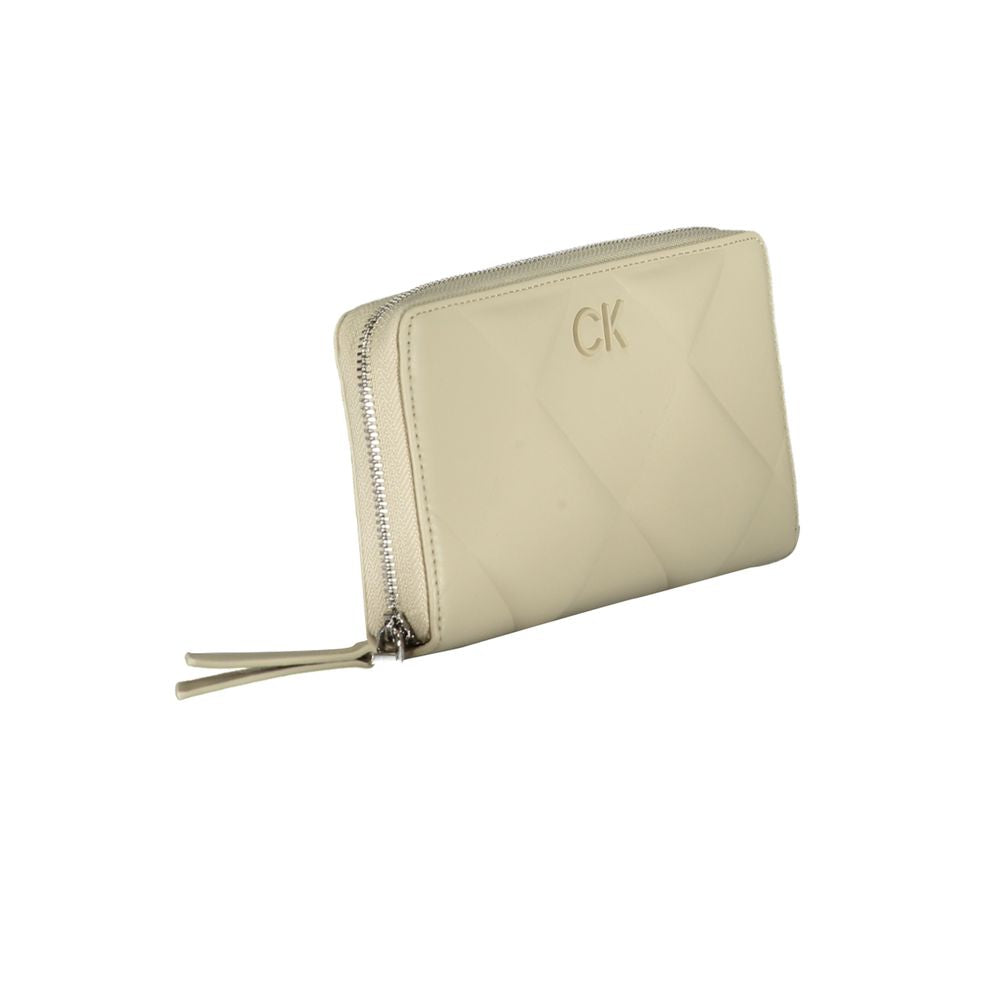 Calvin Klein Beige Polyester-Geldbörse