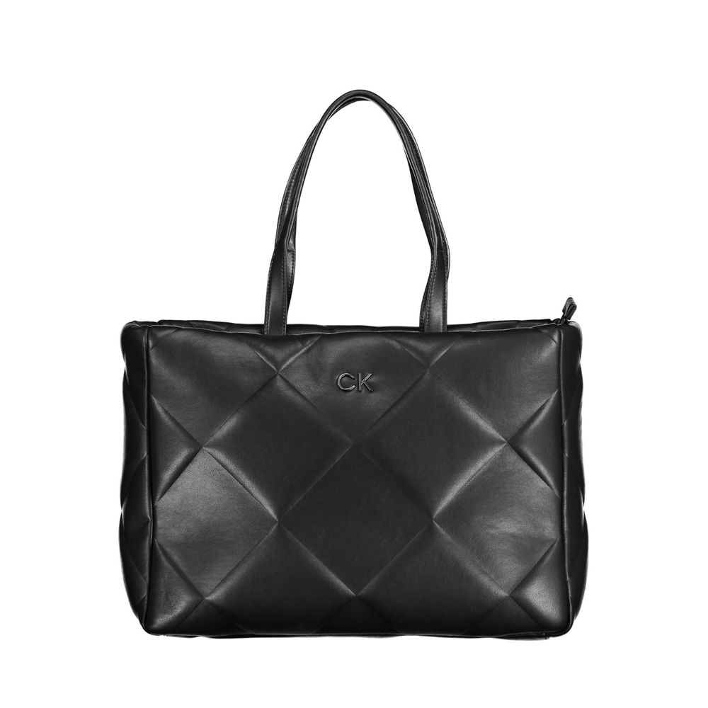 Geantă de mână Calvin Klein neagră din poliester