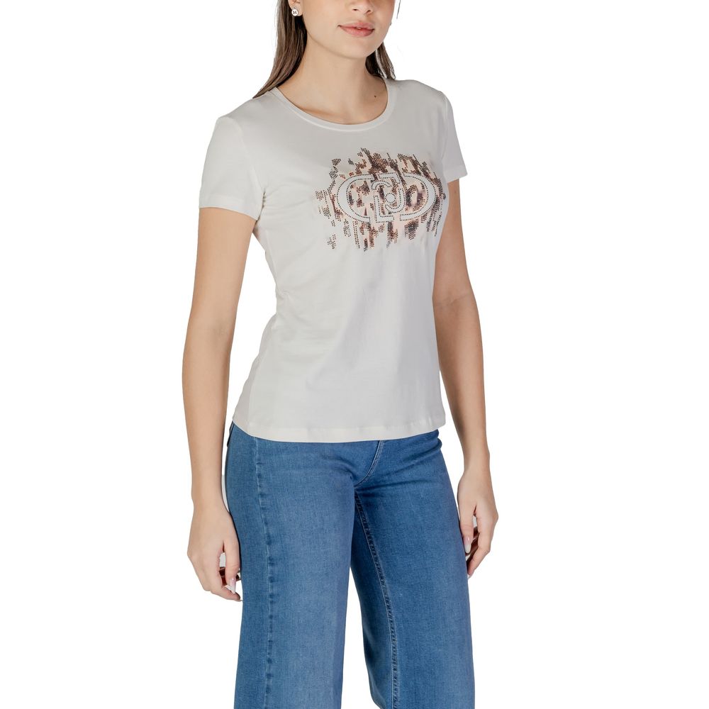 Liu Jo Topuri și tricou din bumbac alb