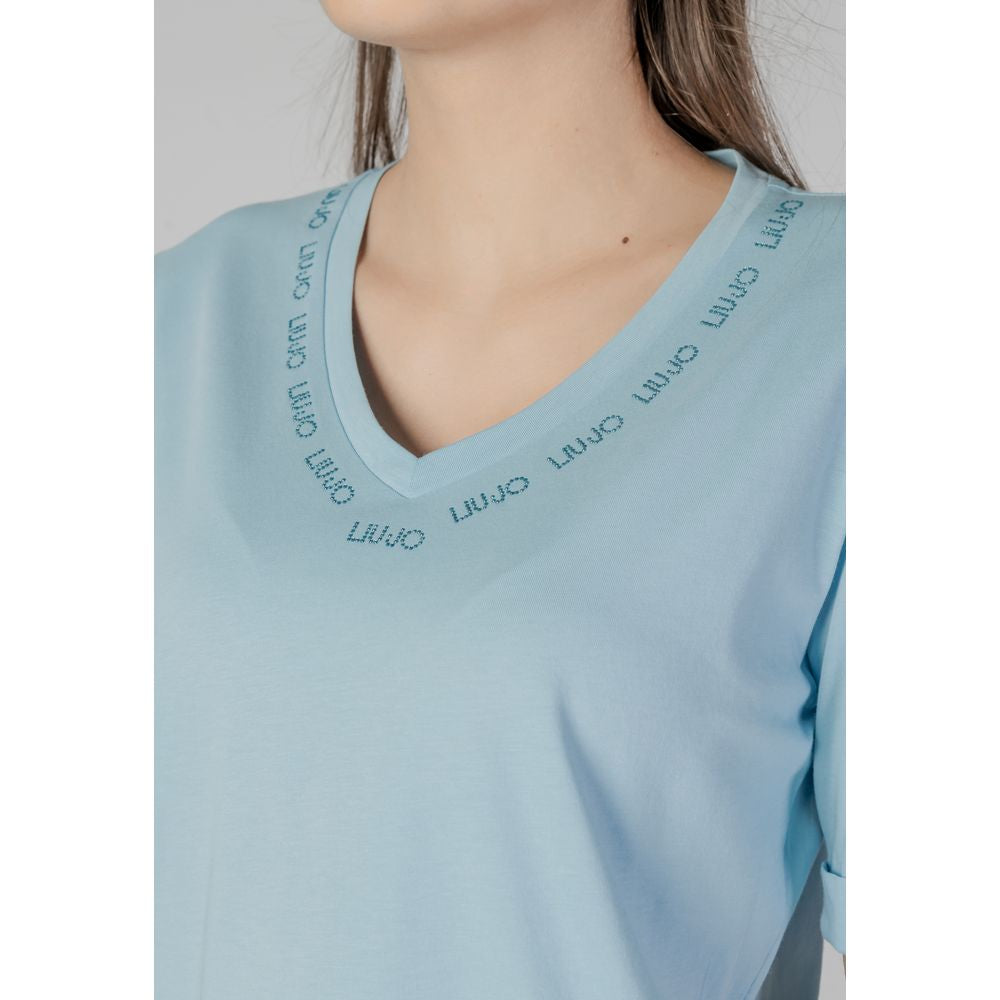 Liu Jo Blaue Baumwolloberteile und T-Shirts