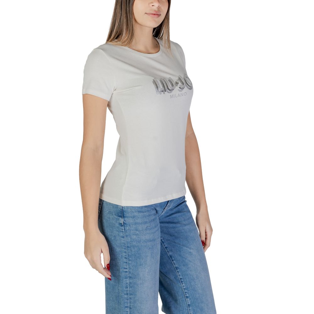 Tricou Liu Jo alb din bumbac