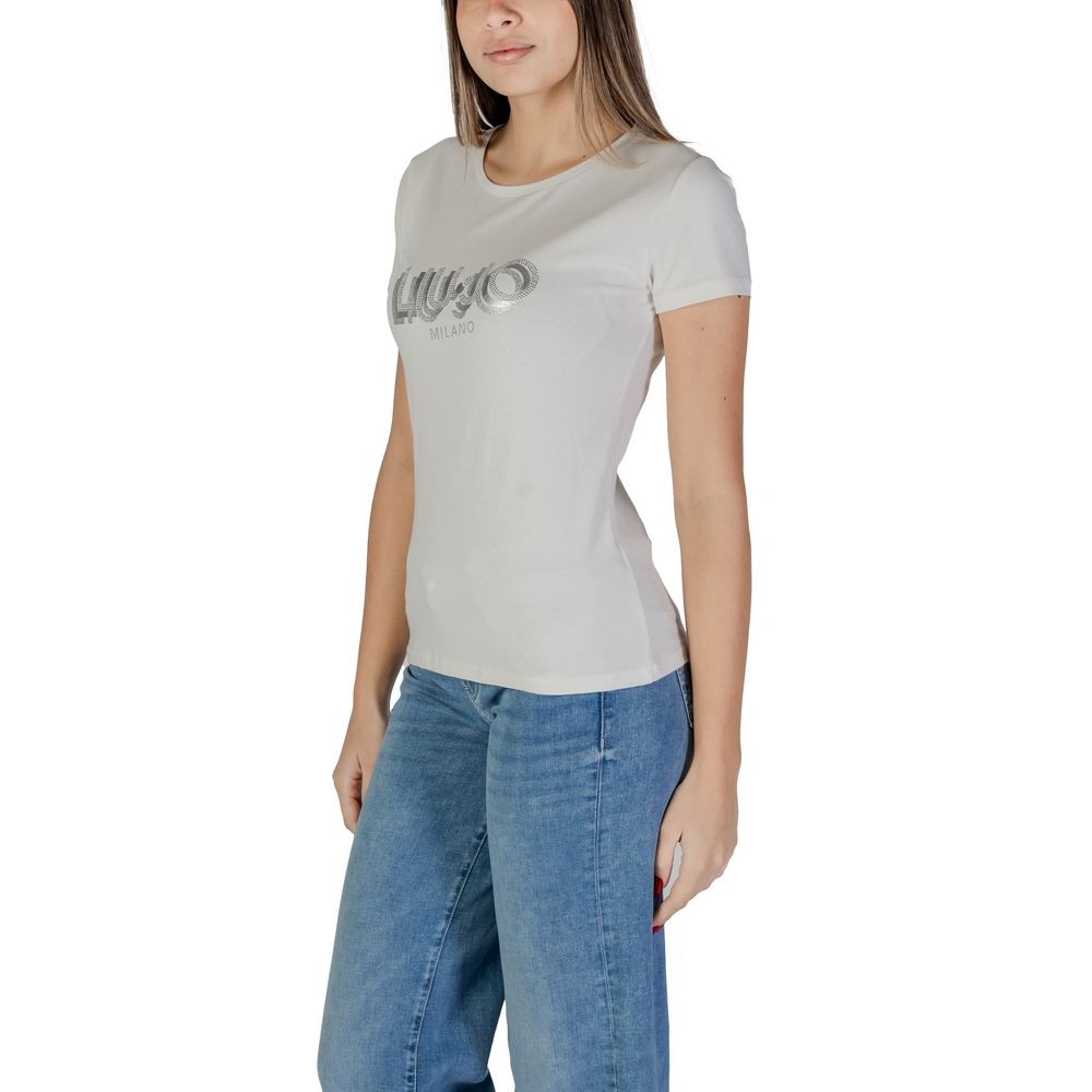 Tricou Liu Jo alb din bumbac