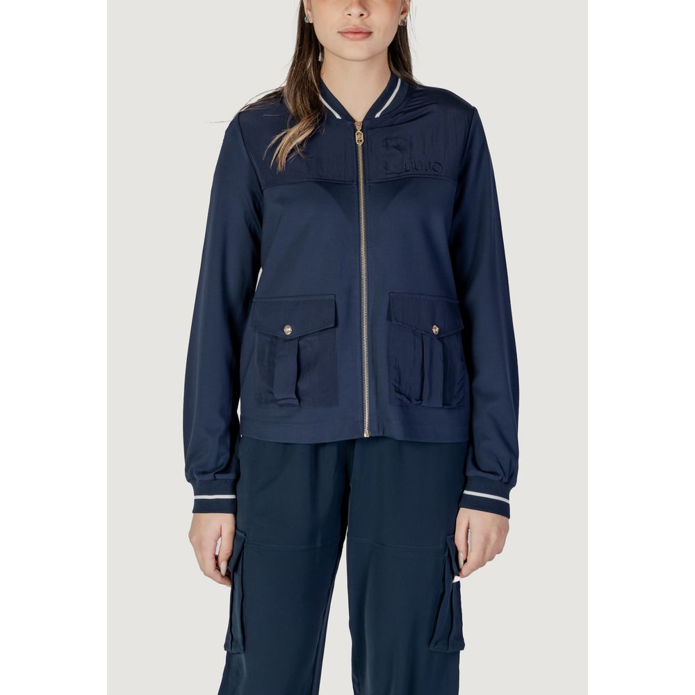 Liu Jo Blaues Viskose-Sweatshirt