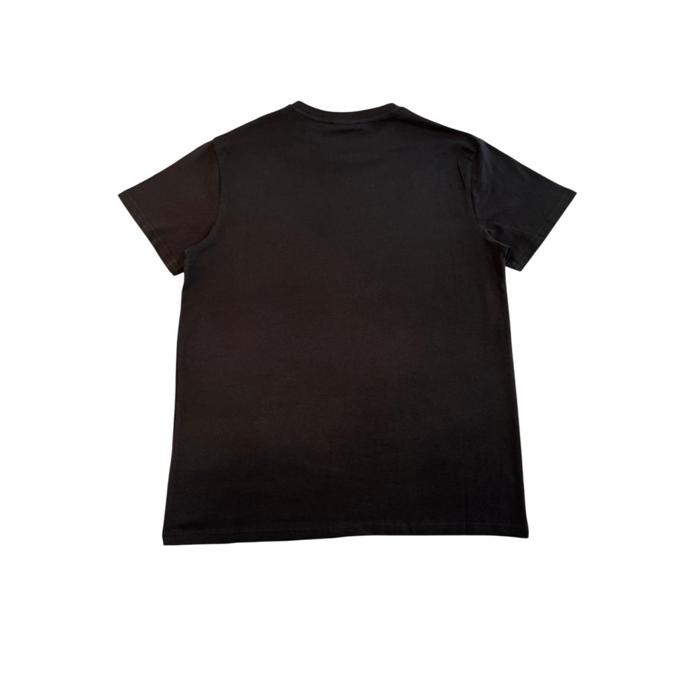 Tricou Iceberg negru din bumbac pentru bărbați