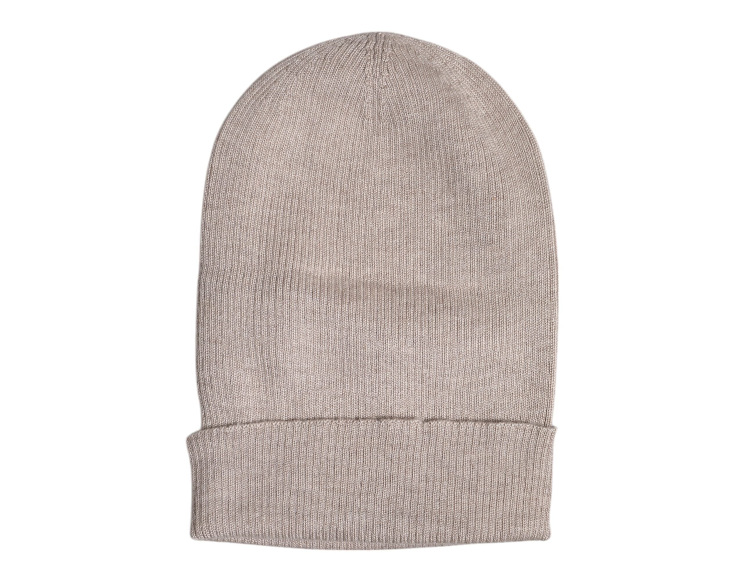 Dolce & Gabbana Beige Kaschmir Strick-Wintermütze