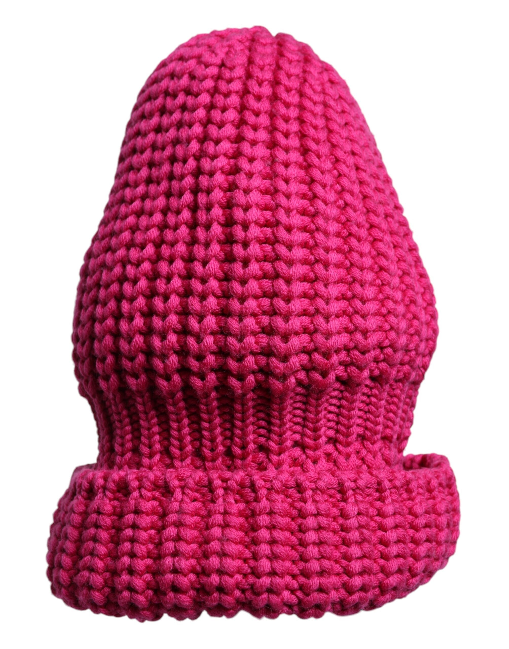 Dolce & Gabbana – Wintermütze aus gestrickter Wolle in Rosa