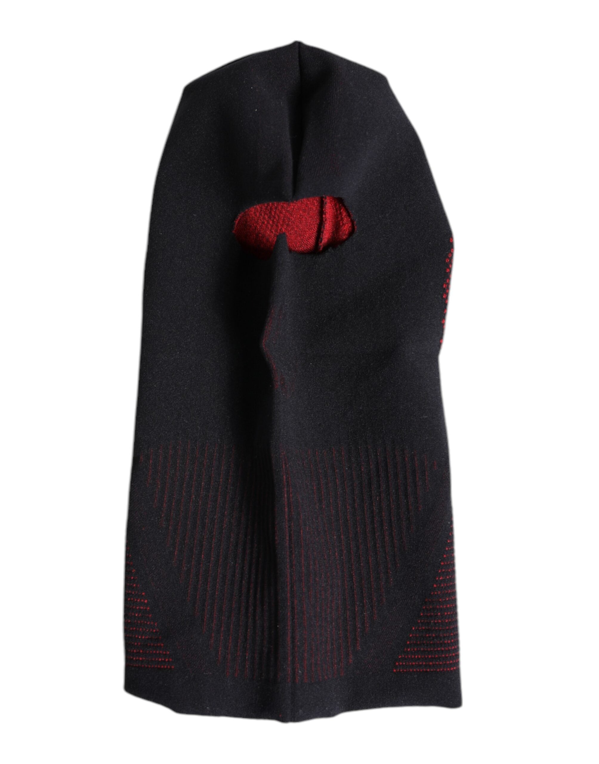 Dolce & Gabbana – Schwarze Strick-Skimaske aus Baumwolle mit Sturmhaube