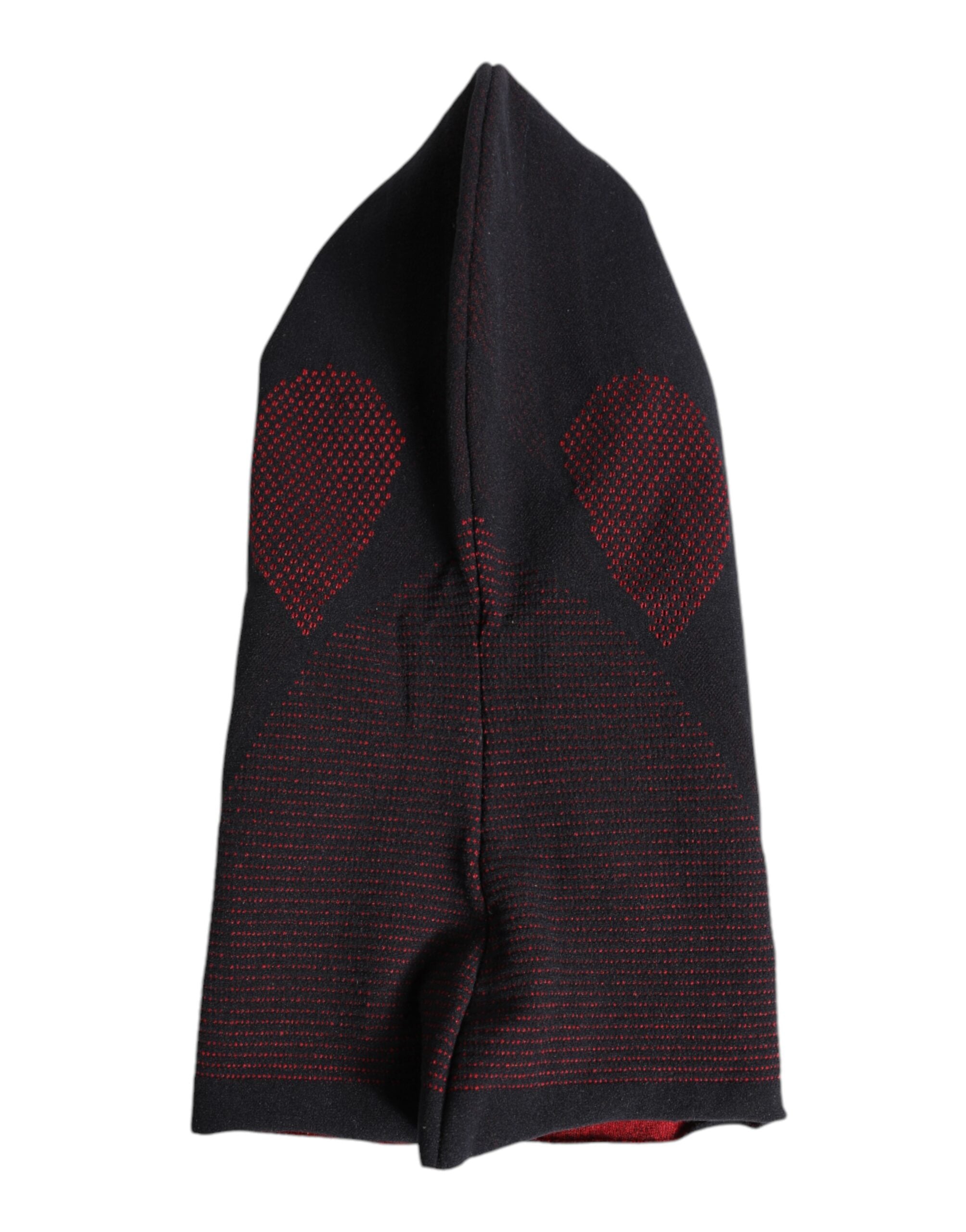 Dolce & Gabbana – Schwarze Strick-Skimaske aus Baumwolle mit Sturmhaube