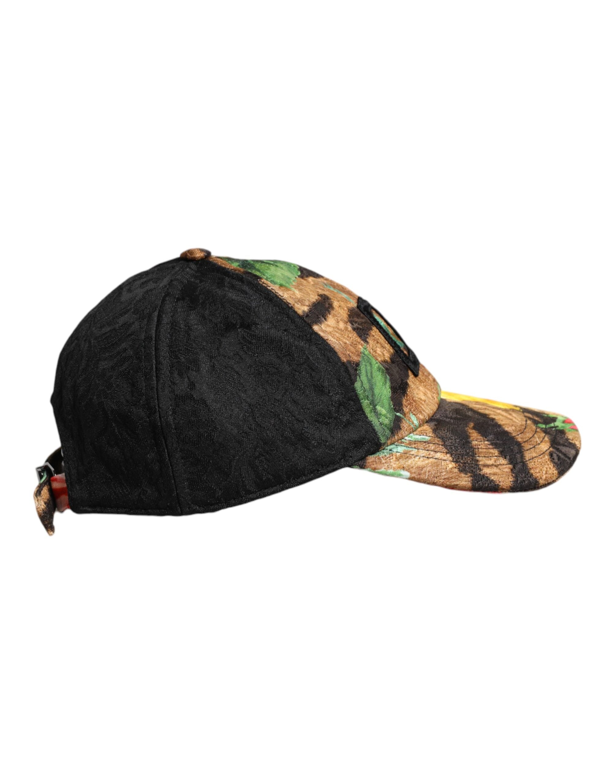 Dolce & Gabbana – Mehrfarbige Baseballkappe mit 6 Paneelen und DG-Logo-Patch
