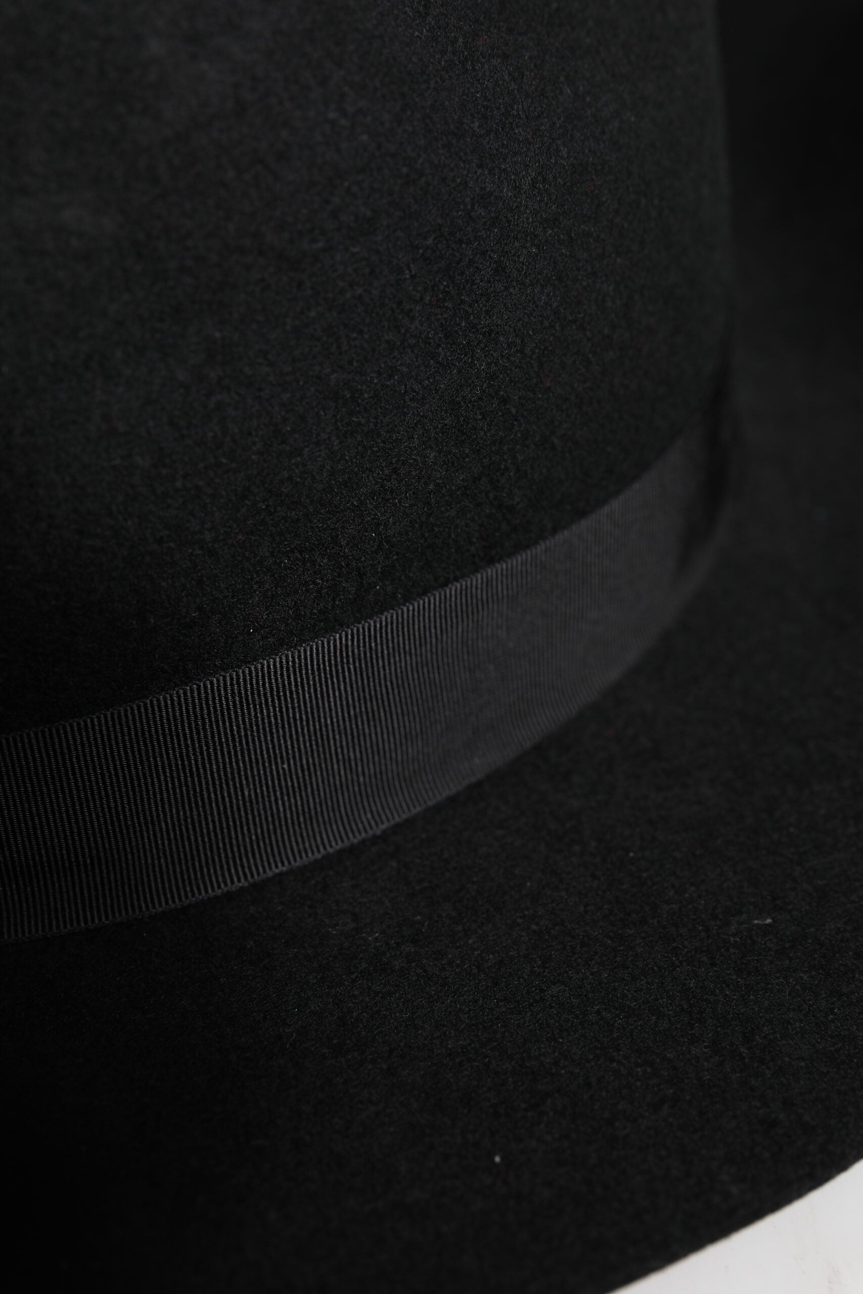 Pălărie Fedora Trilby Dolce & Gabbana neagră cu bor larg