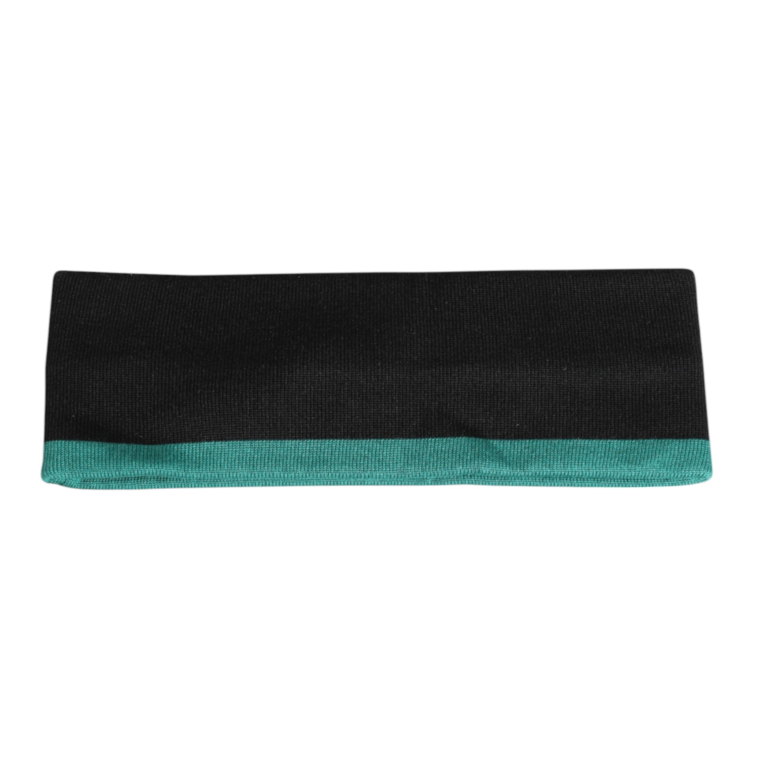 Pălărie Dolce & Gabbana neagră din mătase tricotată DG Queen Headband