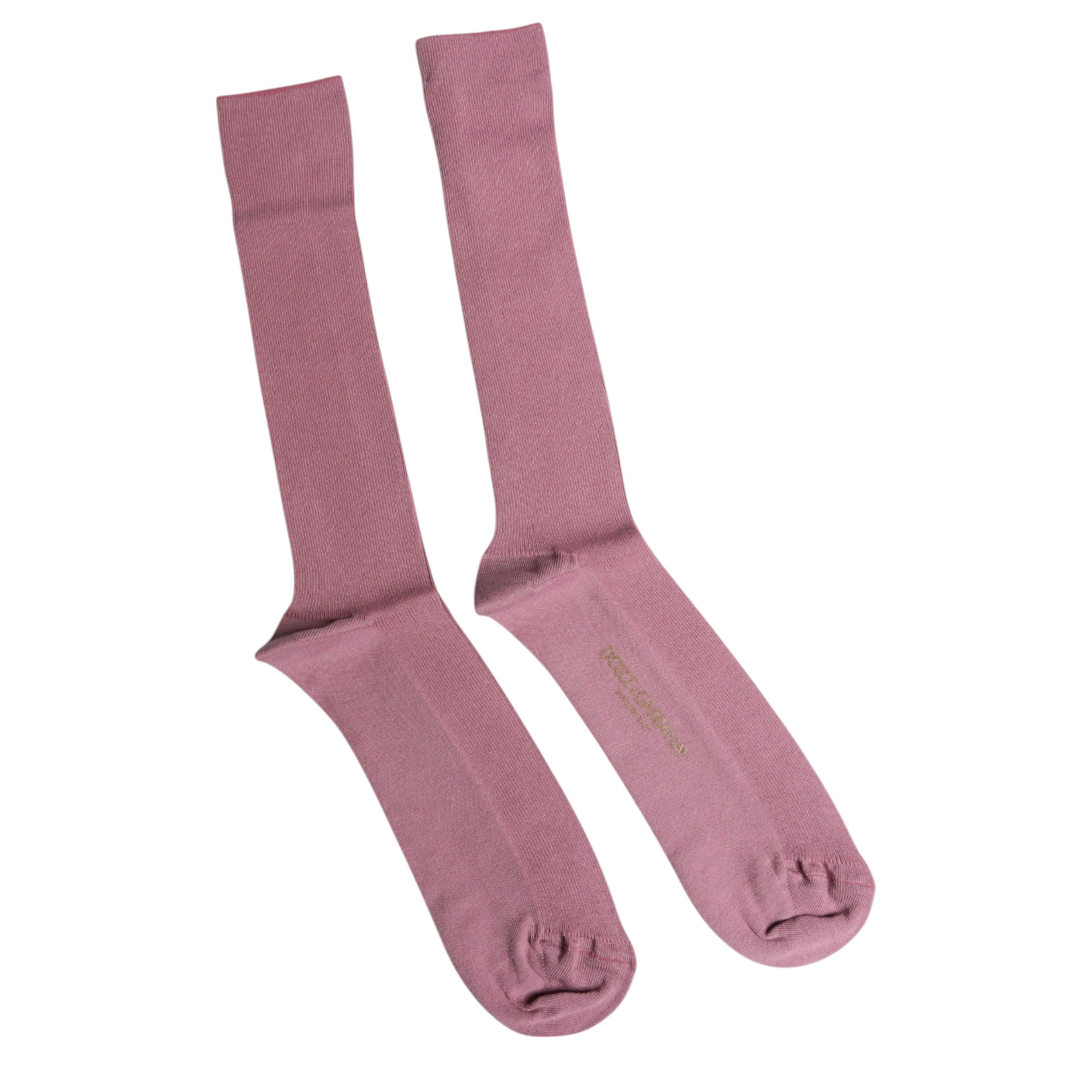 Dolce & Gabbana – Wadensocken aus rosa Baumwolle