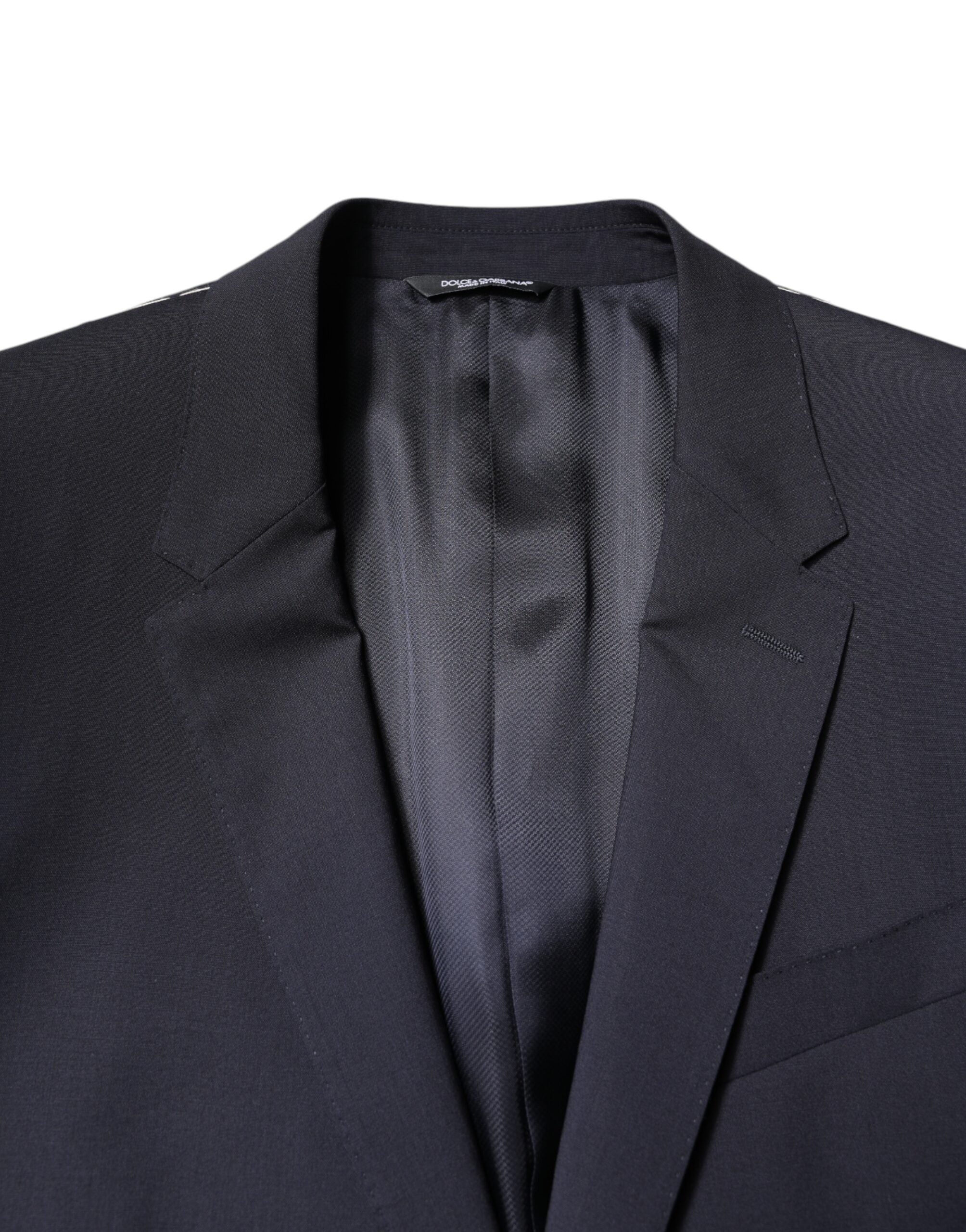 Dolce & Gabbana Schwarzer MARTINI Einreihiger Mantelblazer