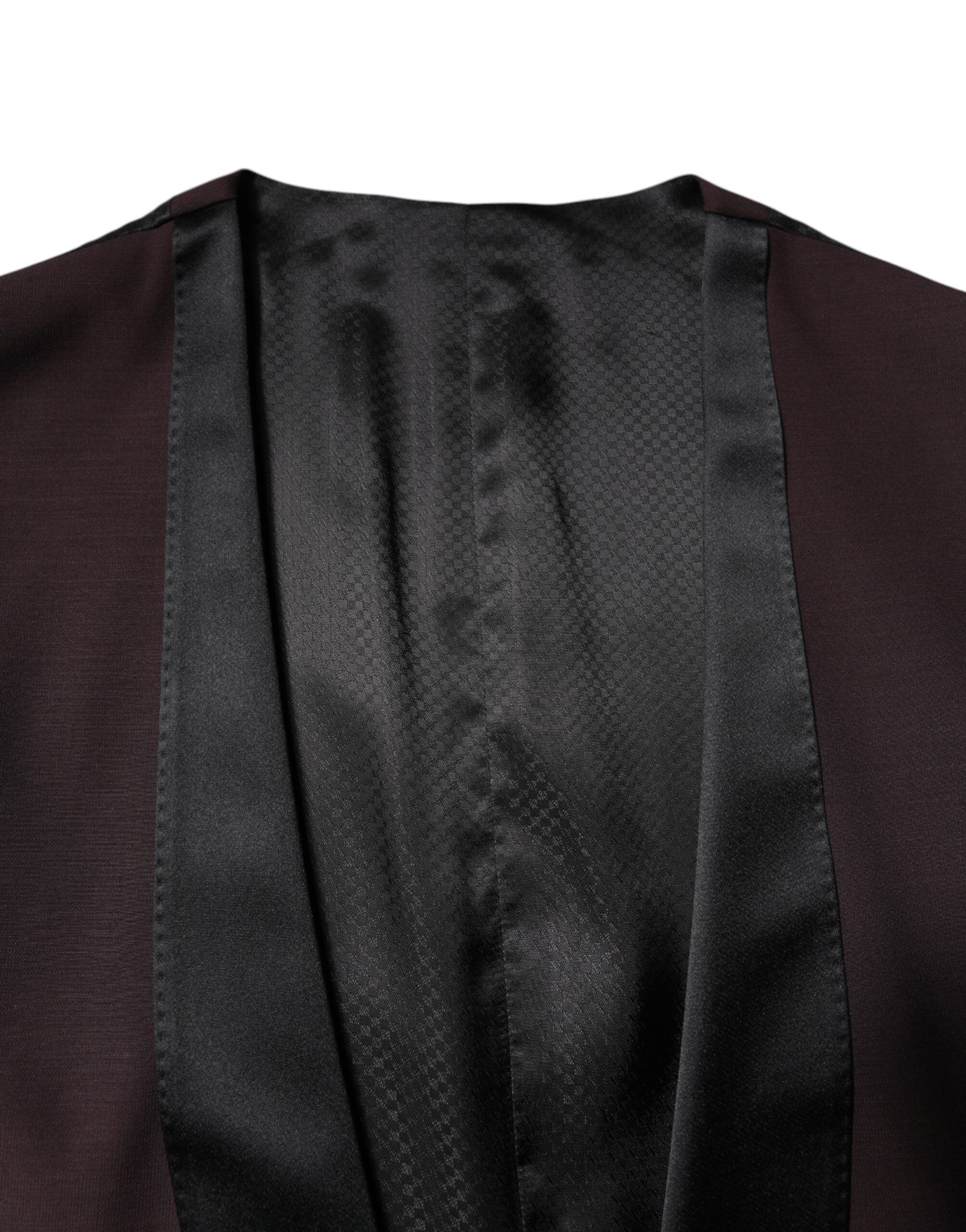 Dolce & Gabbana Kastanienbraune Weste aus Wolle, formelle Weste