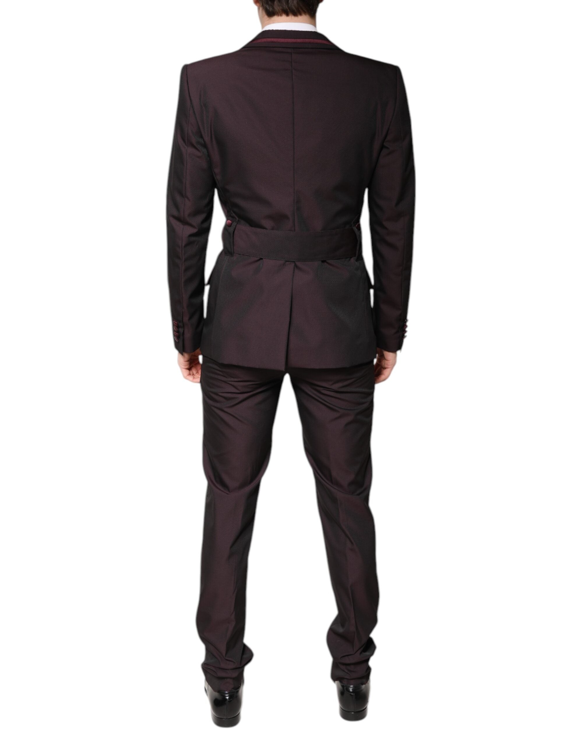 Dolce & Gabbana – Kastanienbrauner, einreihiger, formeller, zweiteiliger Anzug