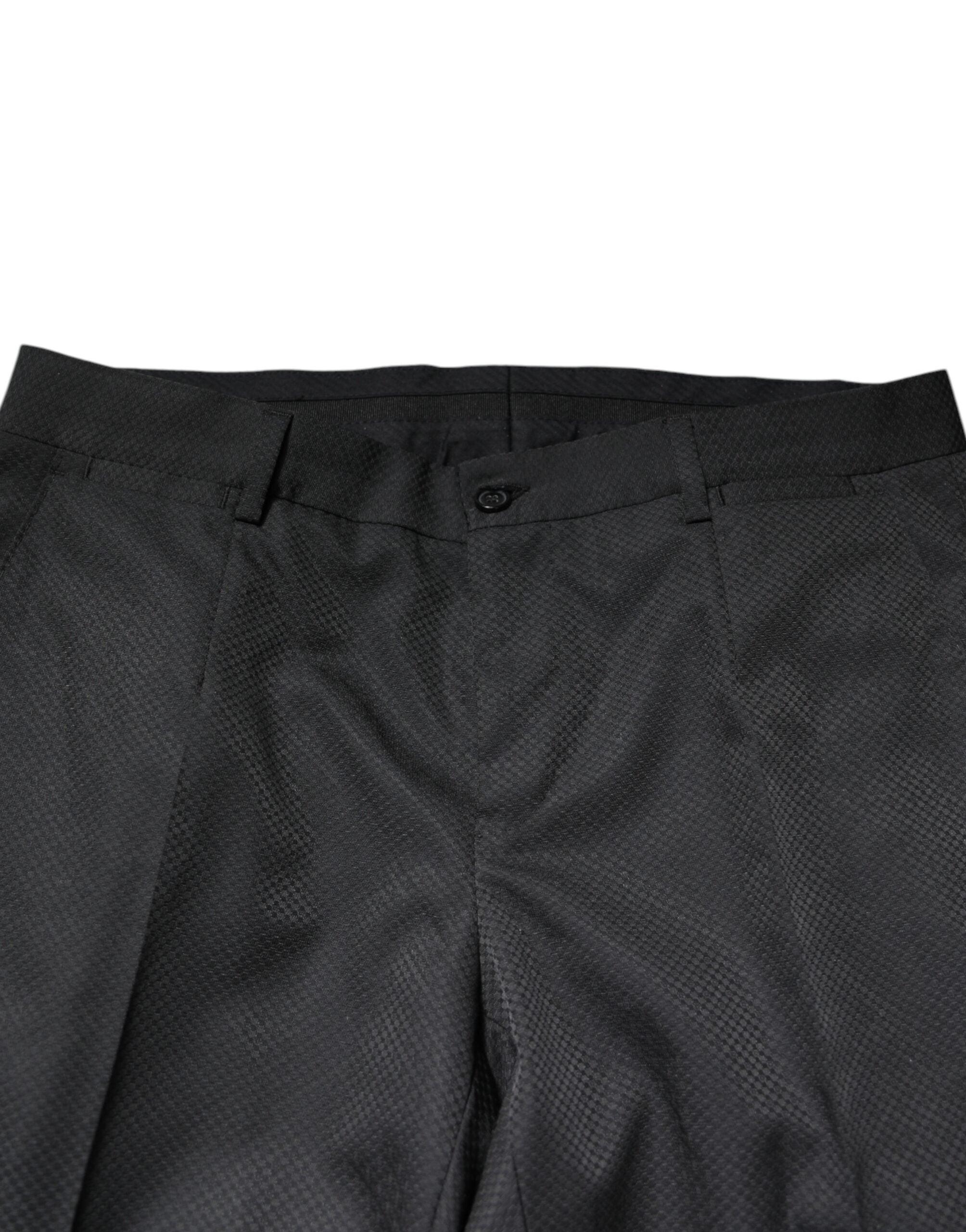 Dolce & Gabbana – Schwarzer, einreihiger, formeller, zweiteiliger Anzug