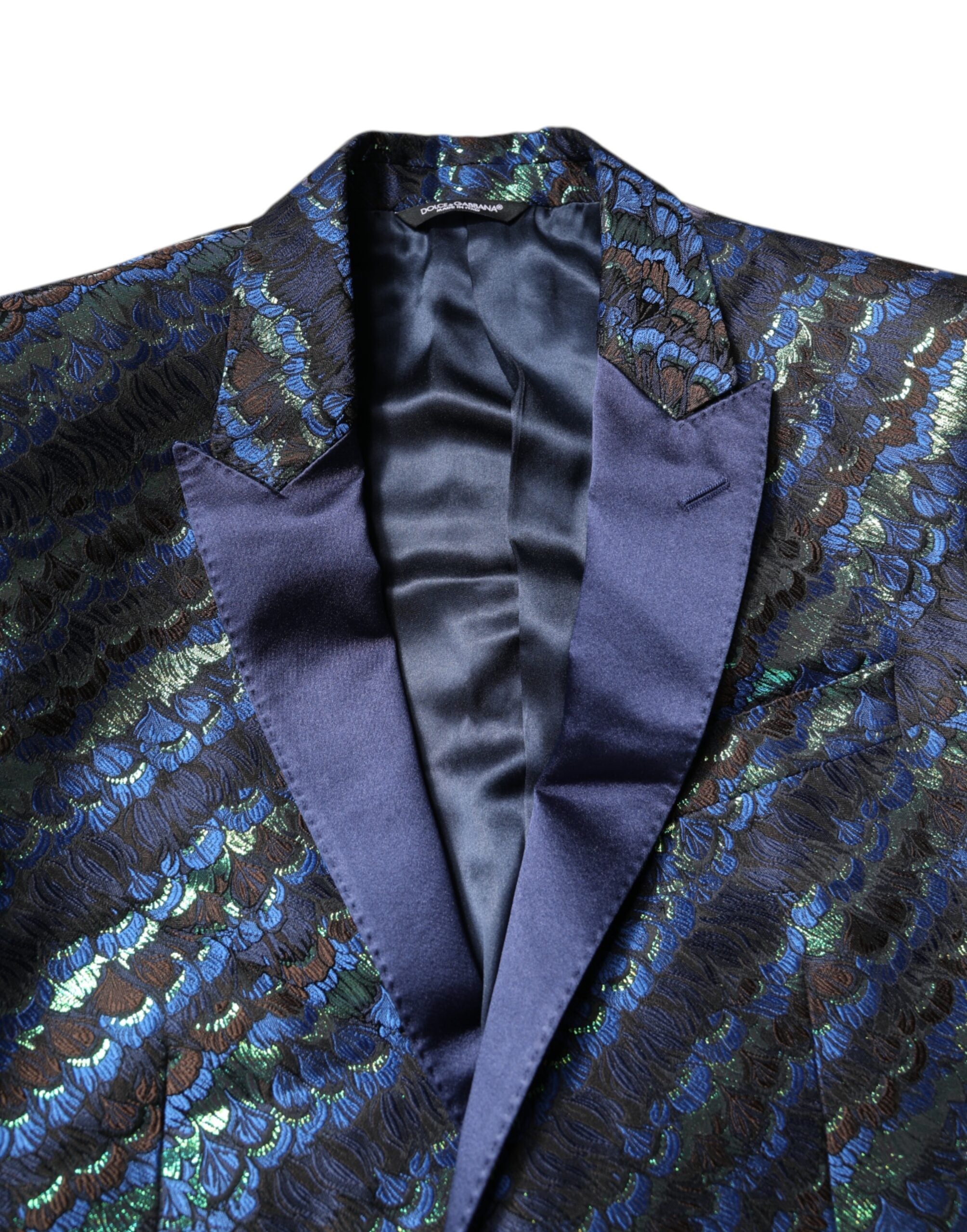 Dolce & Gabbana – Mehrfarbiger 2-teiliger Anzug aus Polyester-Jacquard
