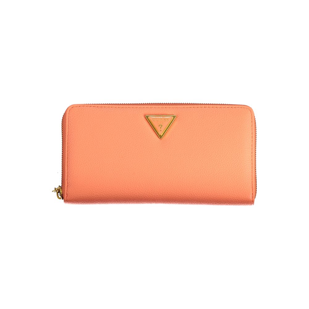 Guess Jeans – Orangefarbene Polyethylen-Geldbörse