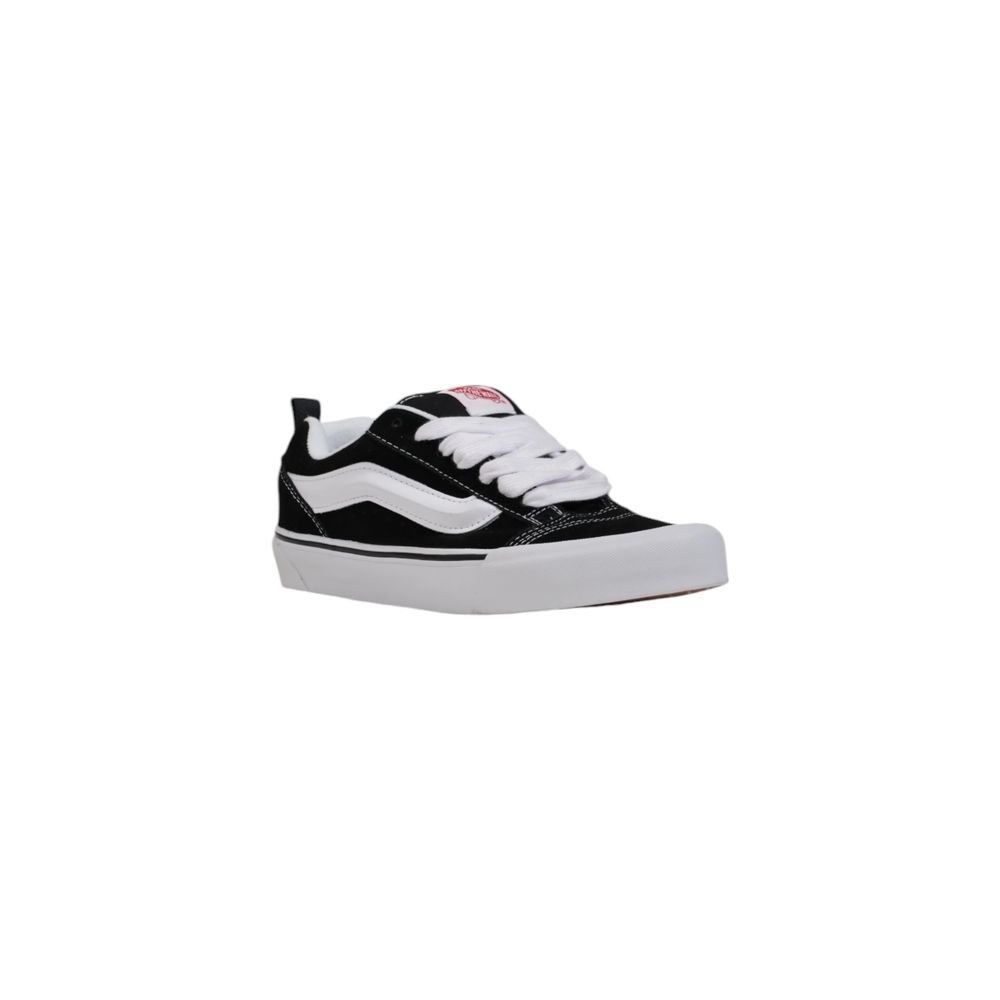 Vans – Schwarze und weiße Ledersneaker