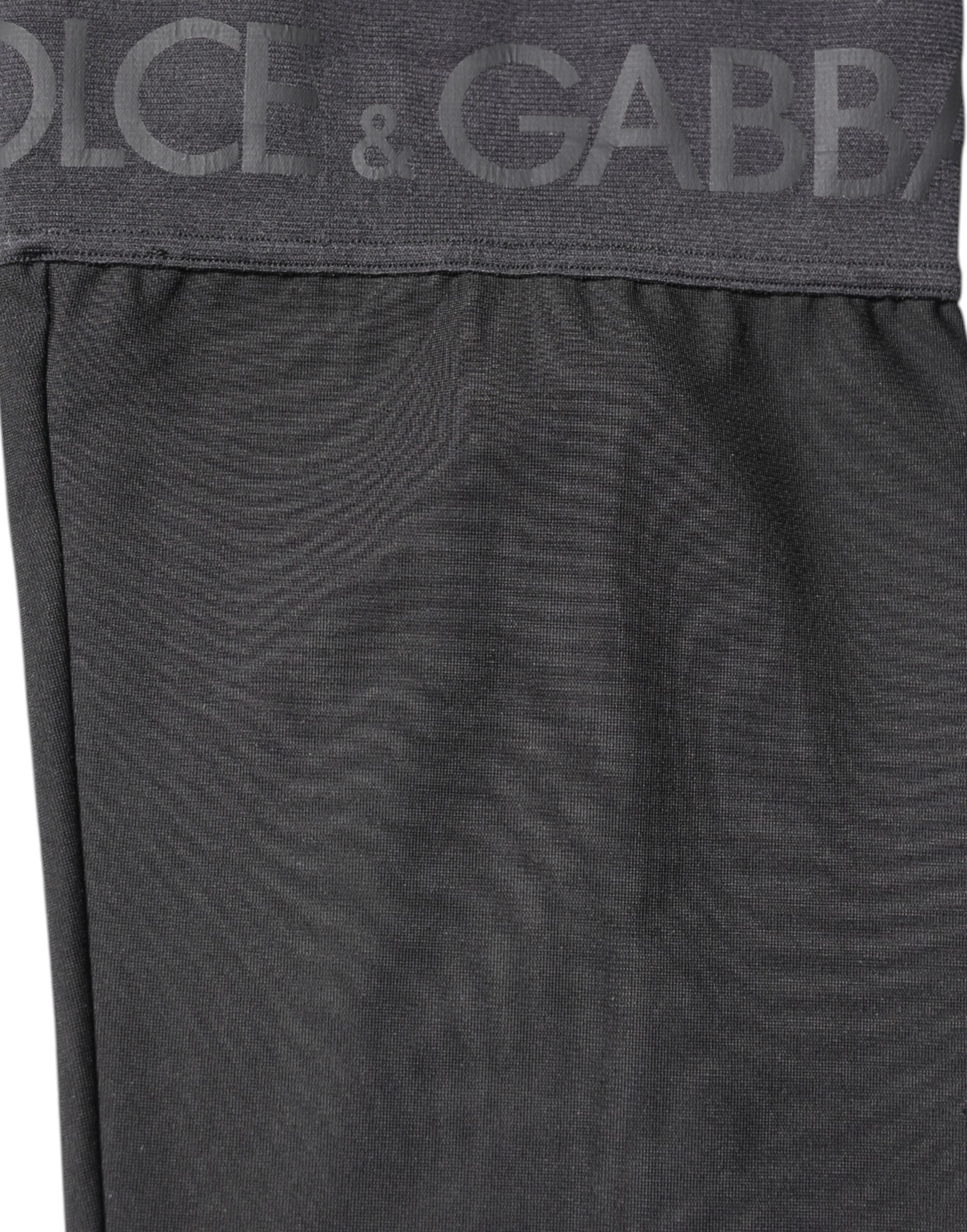 Dolce & Gabbana Schwarze Stretch-Strümpfe aus Viskose über der Wade