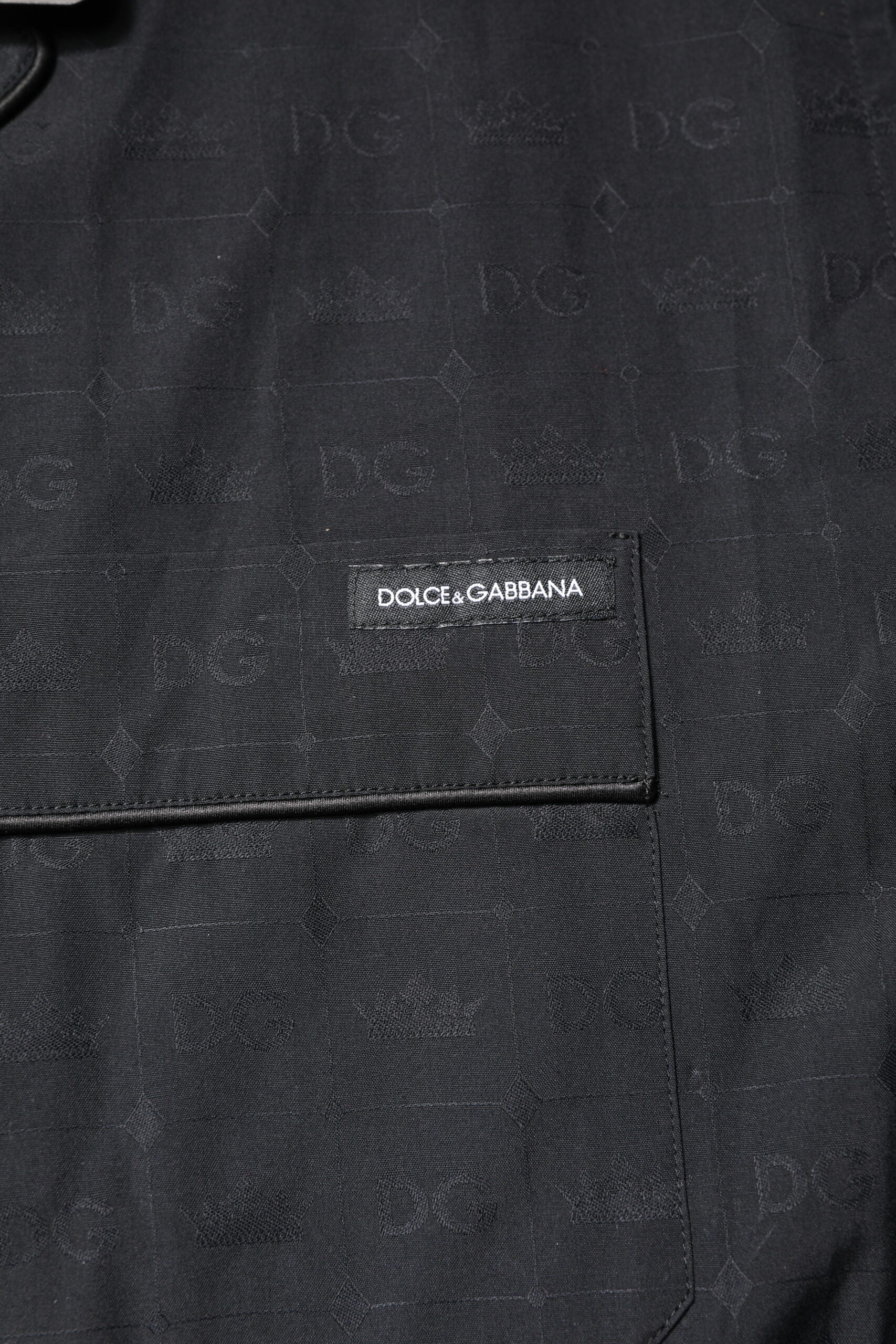Dolce & Gabbana Herren-Pyjama-Set aus schwarzer Baumwolle, Nachtwäsche
