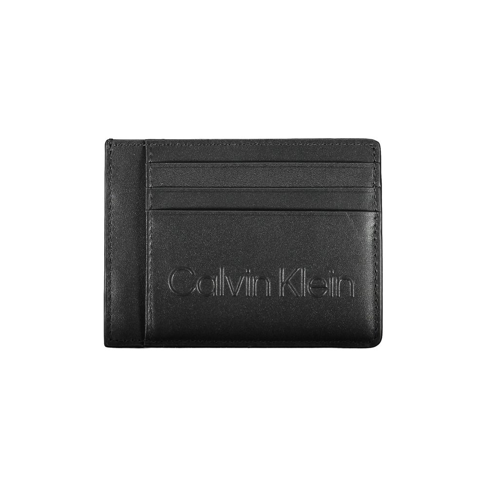 Calvin Klein – Schwarzes Polyethylen-Portemonnaie für Herren