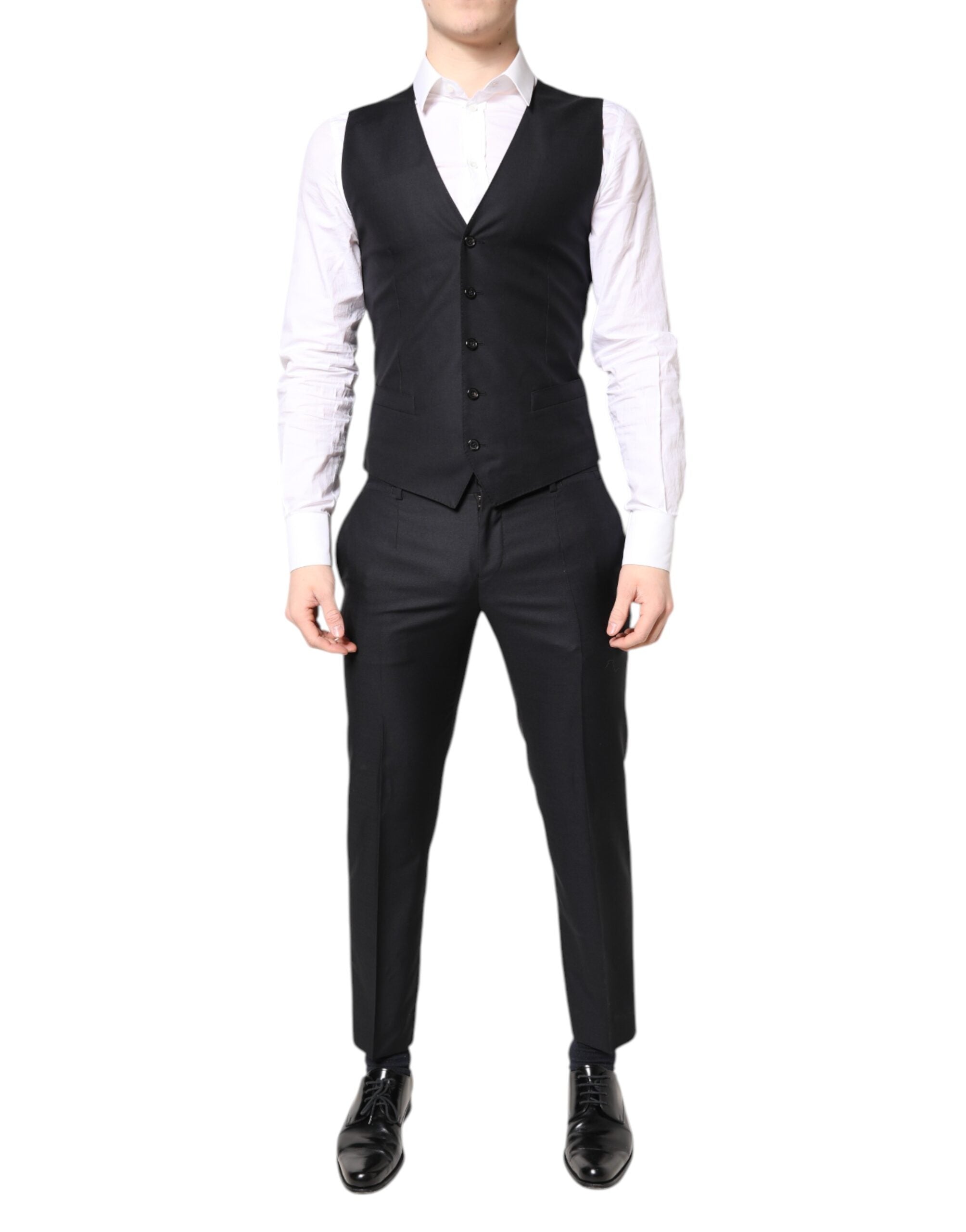Dolce & Gabbana – Blauer MARTINI-Anzug aus Wolle, 3-teilig
