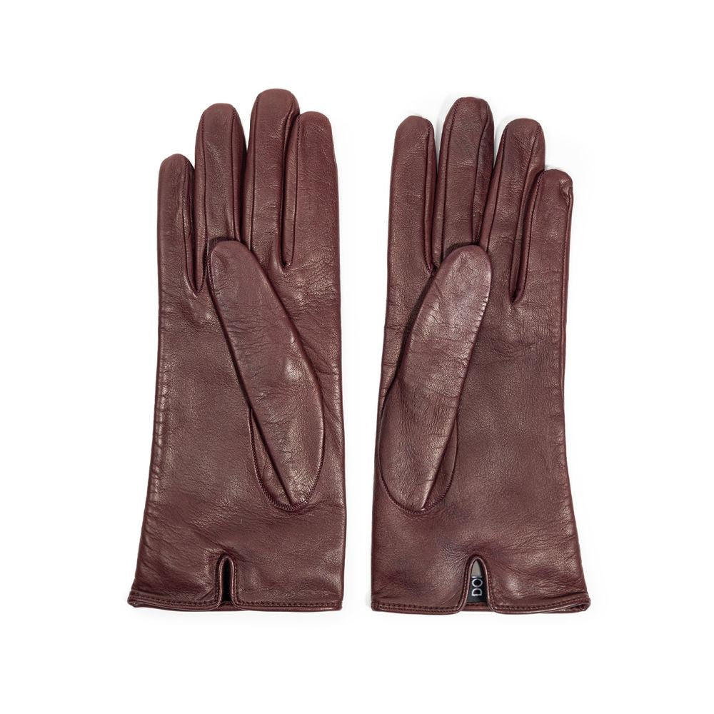 Dolce & Gabbana Burgunder Lederbekleidung