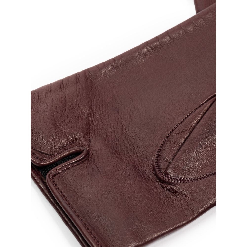 Dolce & Gabbana Burgunder Lederbekleidung