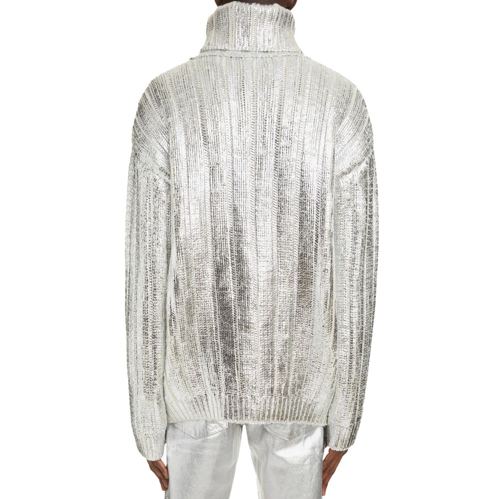 Balmain – Rollkragenpullover aus brauner Wolle für Herren