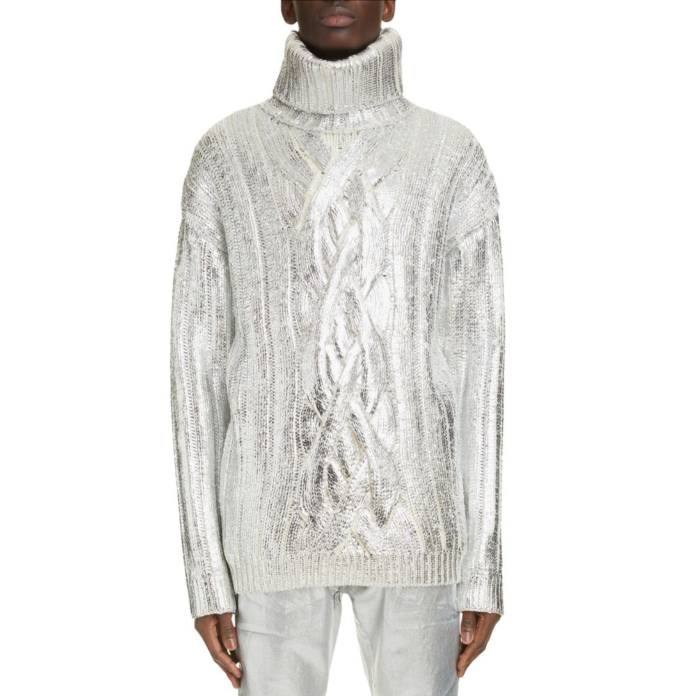 Balmain – Rollkragenpullover aus brauner Wolle für Herren