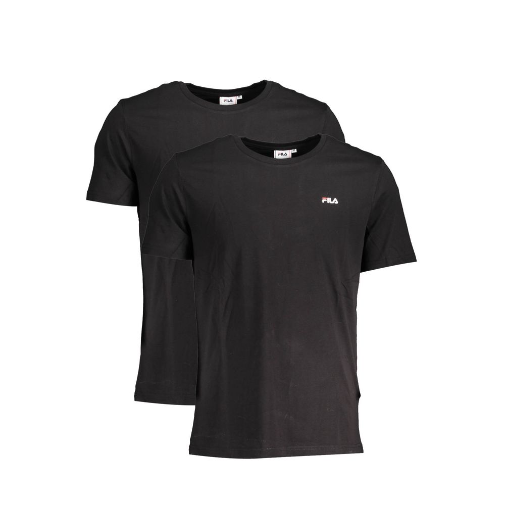 Tricou Fila negru din bumbac pentru bărbați