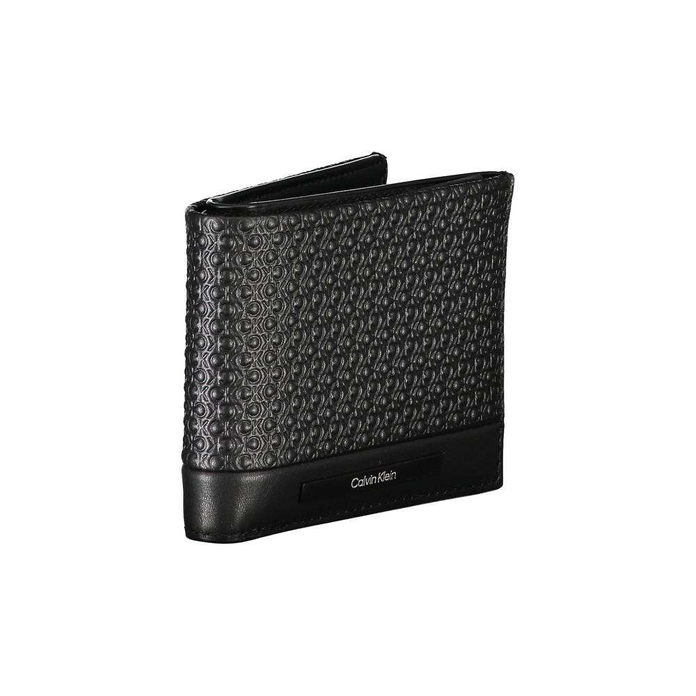Calvin Klein Elegante RFID-Geldbörse aus schwarzem Leder