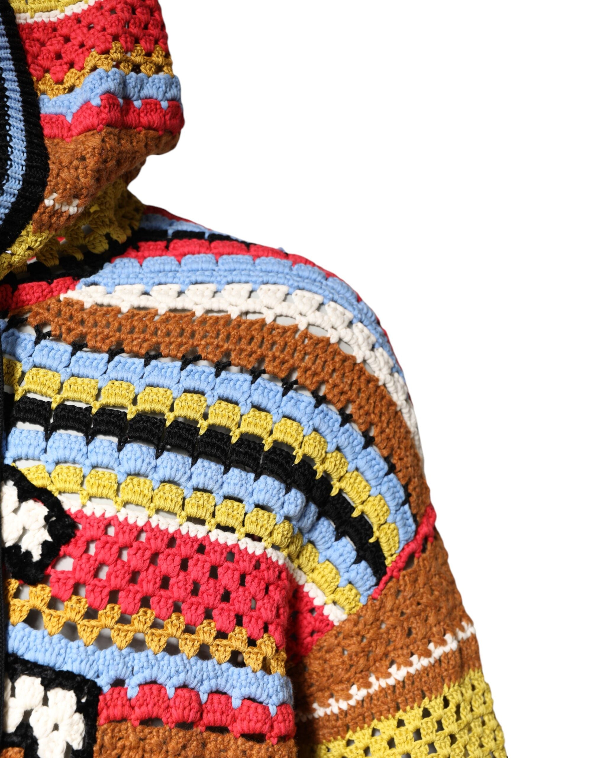 Pulover cu glugă din bumbac multicolor Dolce & Gabbana