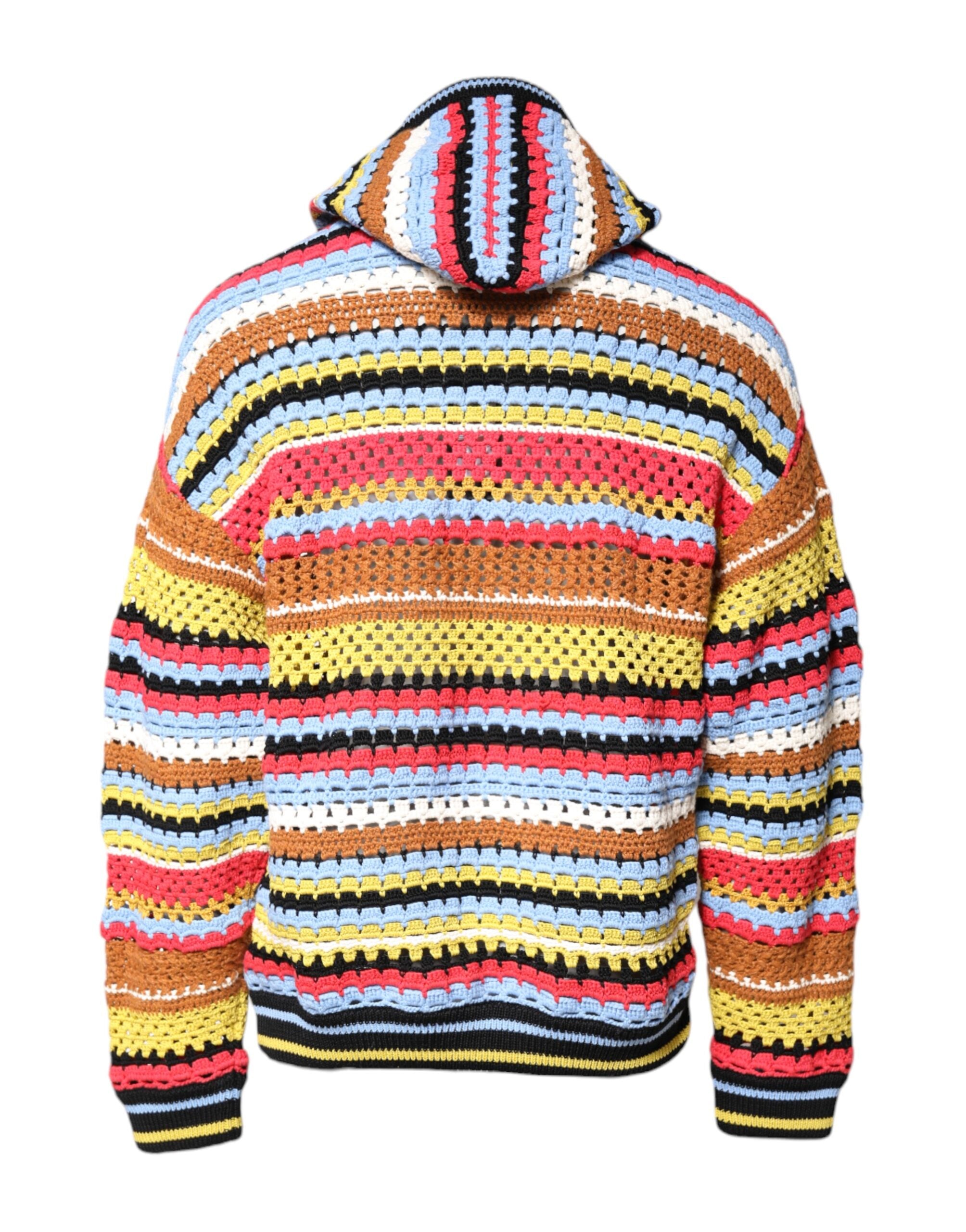 Pulover cu glugă din bumbac multicolor Dolce & Gabbana