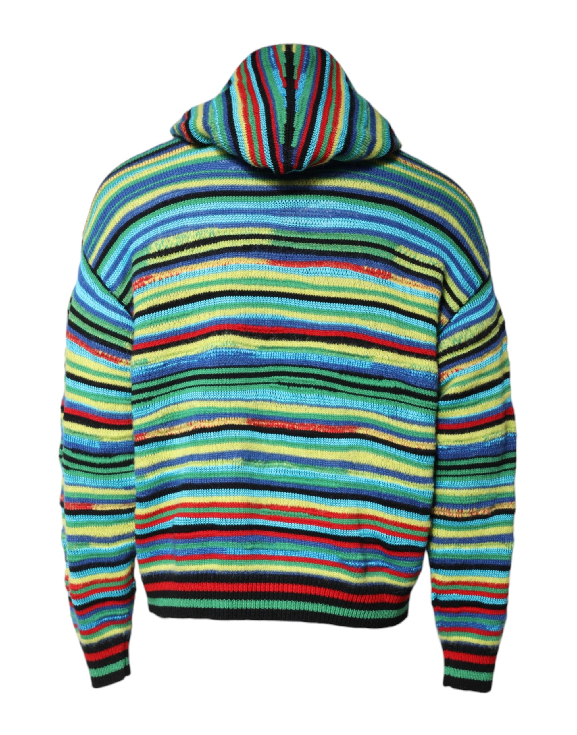 Pulover cu glugă din bumbac multicolor Dolce & Gabbana