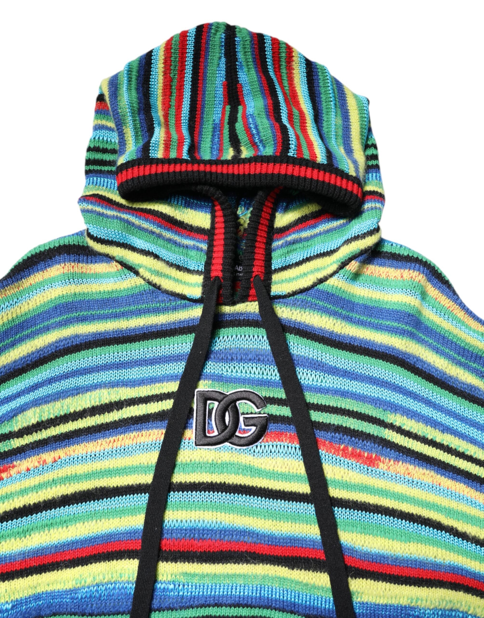 Pulover cu glugă din bumbac multicolor Dolce & Gabbana